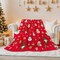 Christmas Throw Blanket, Elegant Comfort Touch Ultra Plush Christmas Holiday Flance Snowman Blanket, Gingerbread Blankets for Couch, Red Christmas Blankets for Sofa and Bed, Gnome Blanket 50"x60"